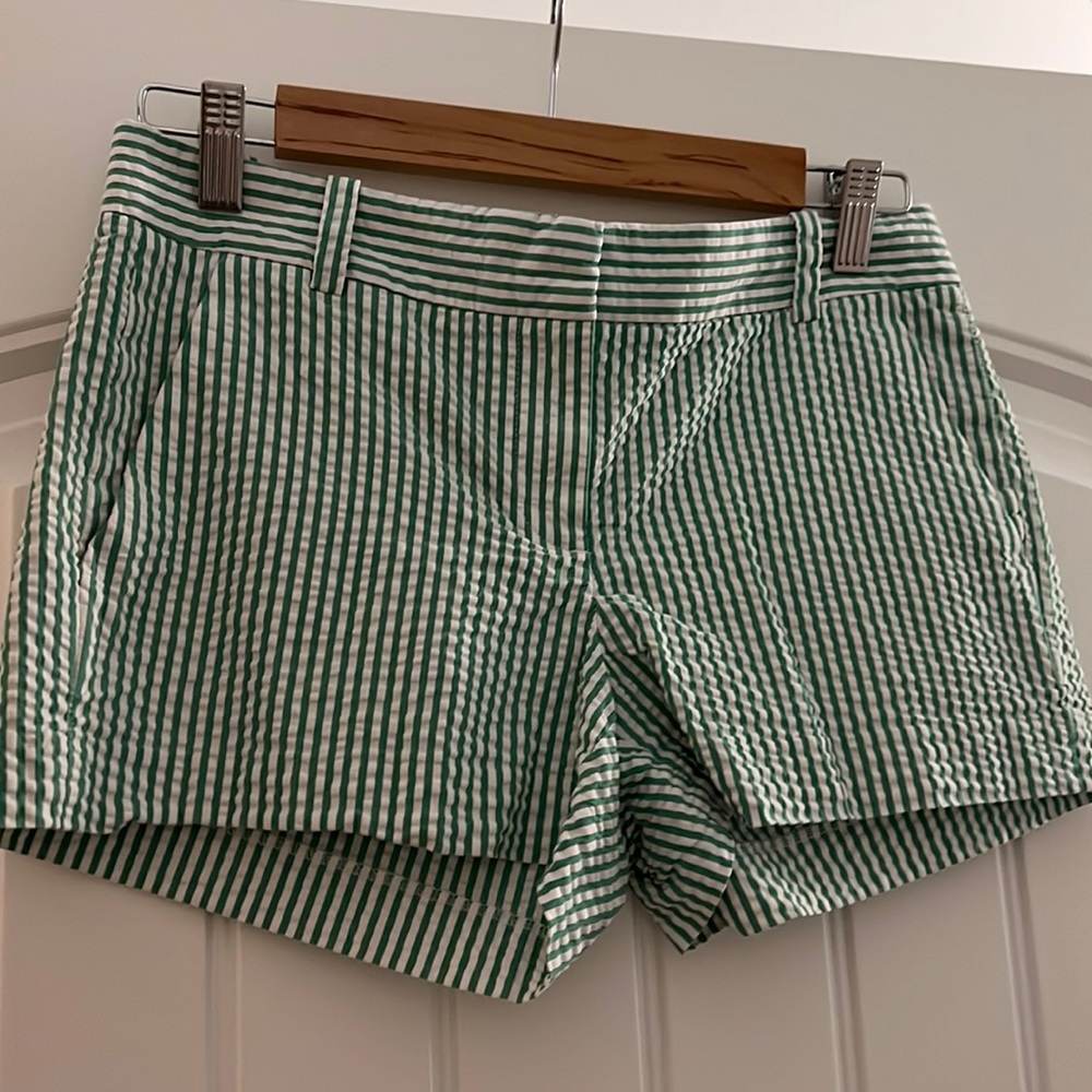 J Crew seersucker shorts